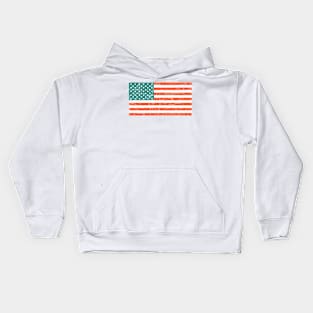 Rustic American Flag T Shirt Kids Hoodie